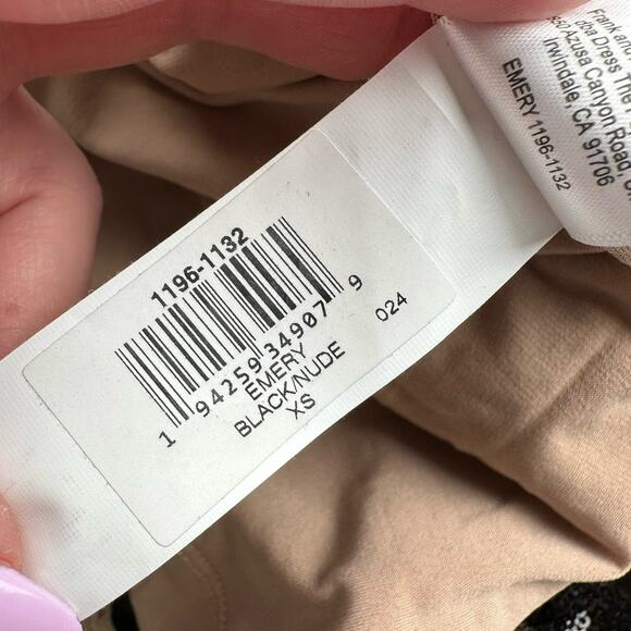 Dress the Population Emery Sequin Dress Long Sleeve Stretch Midi Sheath Black XS - Picture 9 of 11